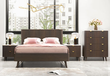 Tavana 4 Piece Queen Bedroom Suite - Walnut