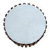 Annecy Marble Round Lamp Table 50cm - Oak/White