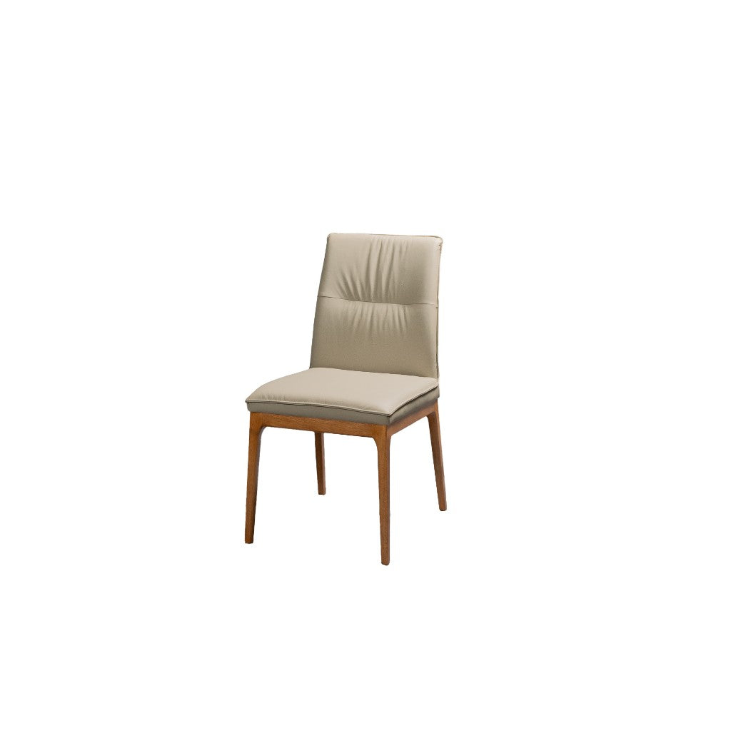 Mallee Leather Dining Chair - Light Mocha