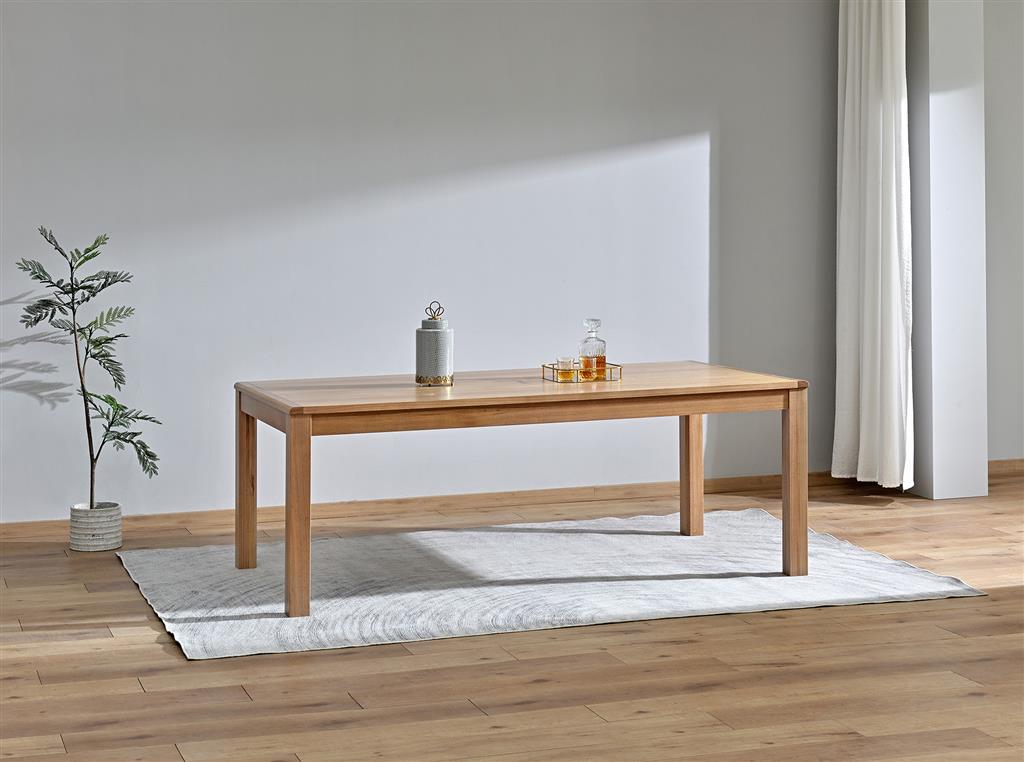 Belmont Fluted Dining Table 210cm - Light Smoke