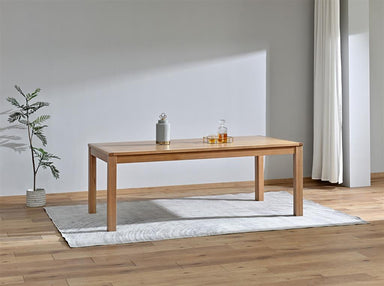 Belmont Fluted Dining Table 210cm - Light Smoke