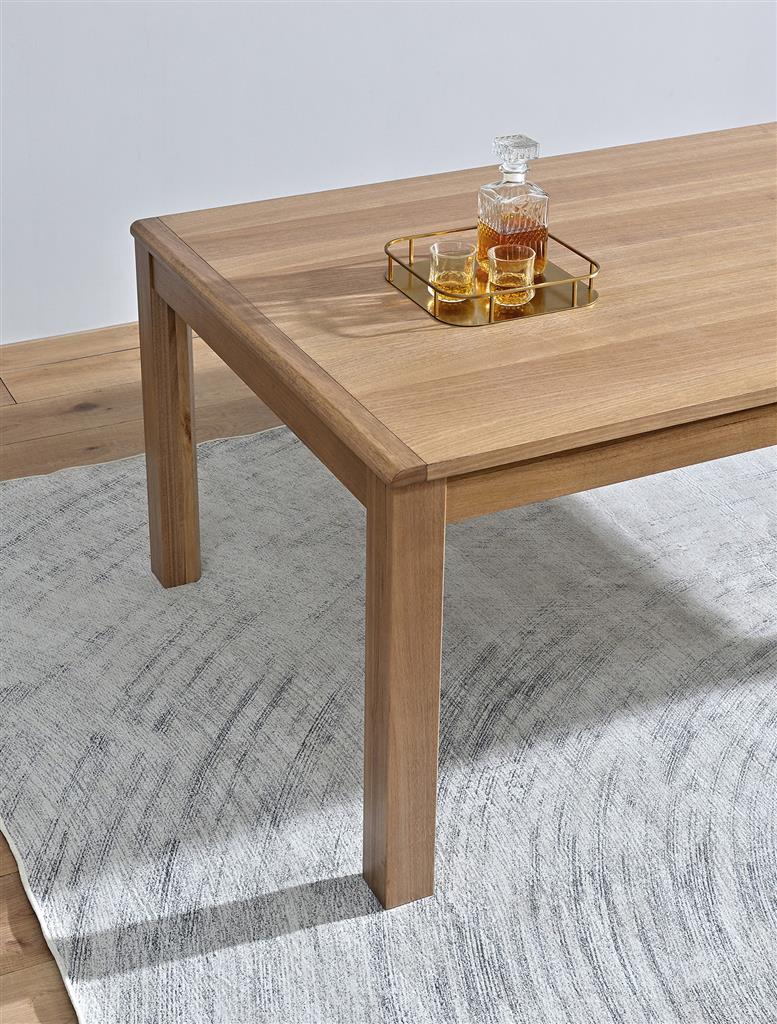 Belmont Fluted Dining Table 210cm - Light Smoke