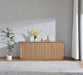 Belmont Fluted 4 Door Buffet 180cm - Light Smoke