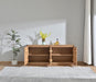 Belmont Fluted 4 Door Buffet 180cm - Light Smoke