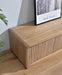 Belmont Fluted 4 Door Entertainment Unit 180cm - Light Smoke