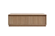 Belmont Fluted 2 Drawer Coffee Table - Light Smoke