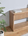 Belmont Fluted 2 Drawer Console Table - Light Smoke