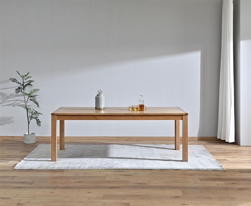 Belmont Fluted Dining Table 180cm - Light Smoke