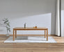 Belmont Fluted Dining Table 180cm - Light Smoke