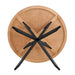 Tarian Round Oak Dining Table 120cm - Natural/Black