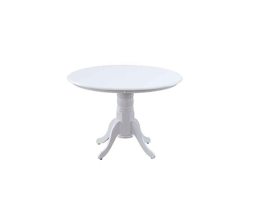 Nantucket Round Pedestal Dining Table 106cm - White