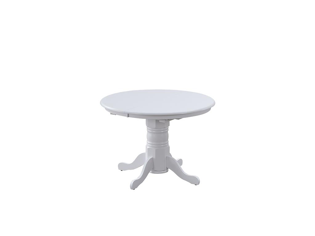 Nantucket Extension Pedestal Dining Table - White
