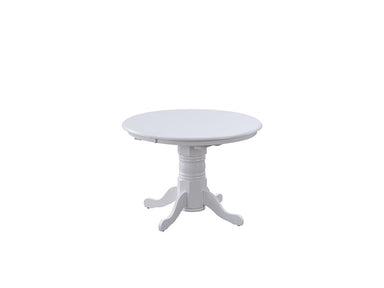 Nantucket Extension Pedestal Dining Table - White