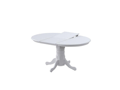 Nantucket Extension Pedestal Dining Table - White