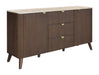 Tavana Sintered Stone 3 Drawer 2 Door Buffet - Walnut