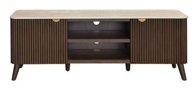 Tavana Sintered Stone Entertainment Unit - Walnut