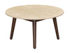 Tavana Sintered Stone Round Coffee Table - Walnut