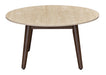 Tavana Sintered Stone Round Coffee Table - Walnut