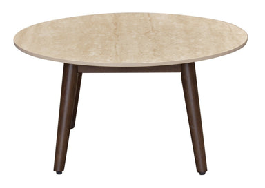 Tavana Sintered Stone Round Coffee Table - Walnut