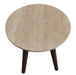 Tavana Sintered Stone Round Coffee Table - Walnut