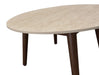 Tavana Sintered Stone Round Coffee Table - Walnut