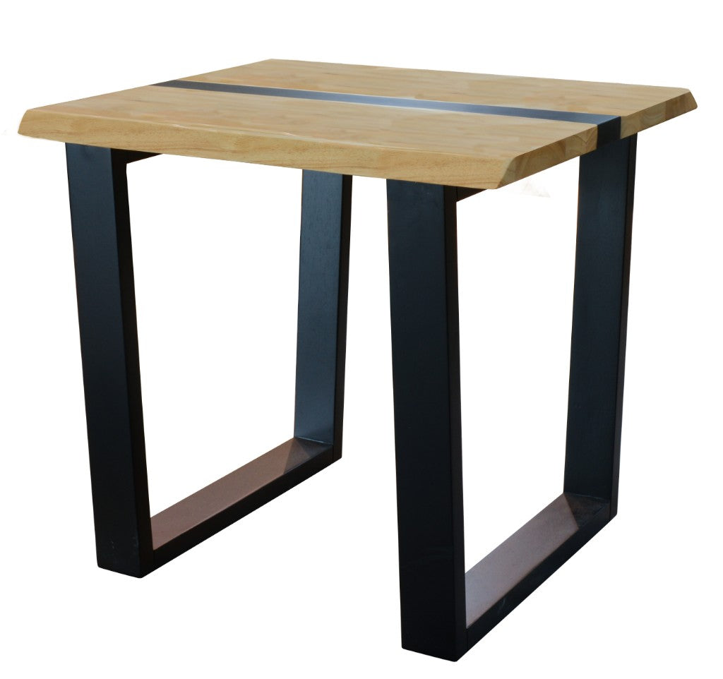 Dorian Lamp Table - Natural/Black