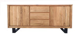Caelan Acacia 3 Drawer 2 Door Buffet - Natural