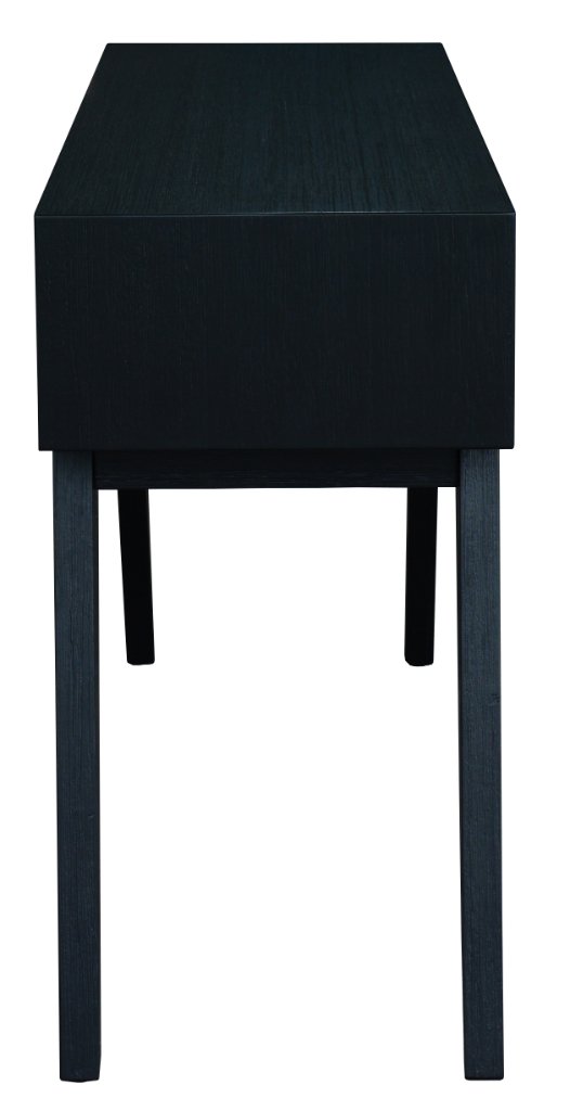 Ella 2 Drawer Console Table - Brushed Black