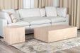 Fallon Travertine Look Coffee Table 120cm