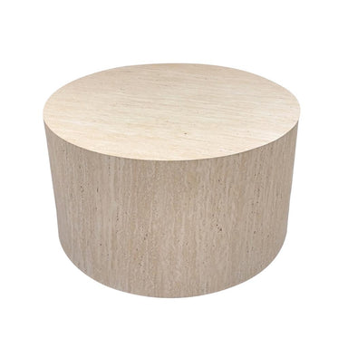 Fallon Travertine Look Round Coffee Table 80cm