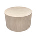 Fallon Travertine Look Round Coffee Table 80cm