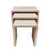 Fallon Travertine Look Nest of 3 Coffee Tables