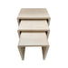 Fallon Travertine Look Nest of 3 Coffee Tables