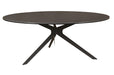 Pivot Round Ceramic Glass Coffee Table 90cm - Dark Grey