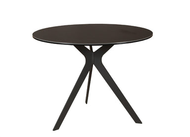 Pivot Round Ceramic Glass Side Table 60cm