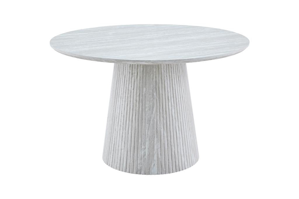 Halcyon Round Travertine Look Dining Table 120cm