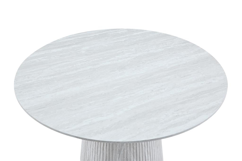 Halcyon Round Travertine Look Dining Table 120cm
