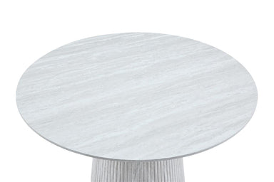 Halcyon Round Travertine Look Dining Table 120cm
