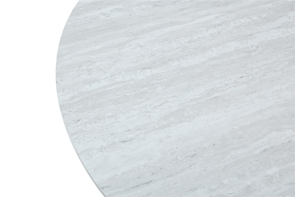 Halcyon Round Travertine Look Dining Table 120cm