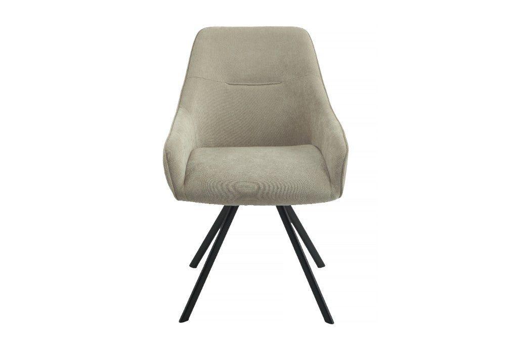 Hollis Swivel Dining Chair - Fawn