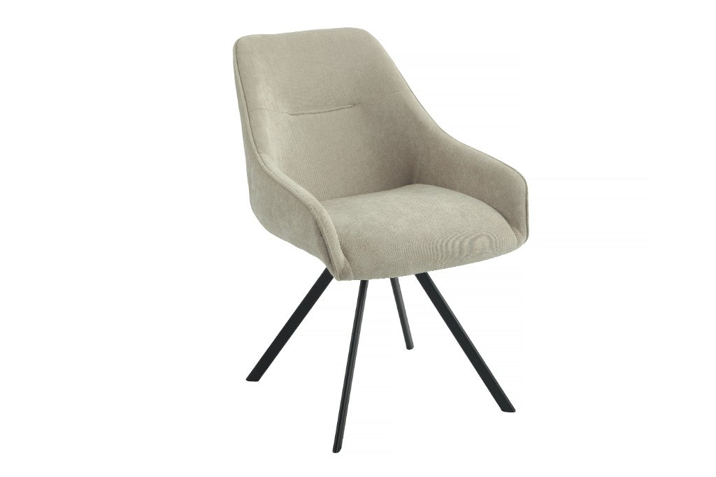 Hollis Swivel Dining Chair - Fawn