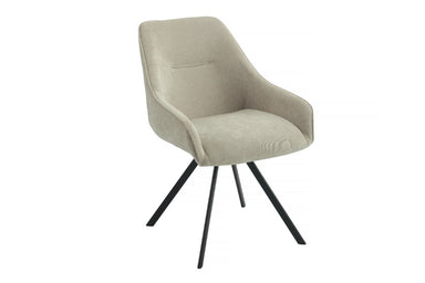 Hollis Swivel Dining Chair - Fawn