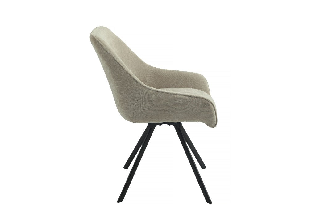 Hollis Swivel Dining Chair - Fawn