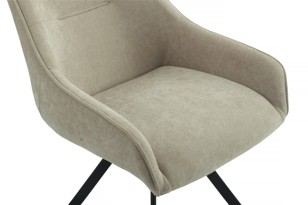 Hollis Swivel Dining Chair - Fawn