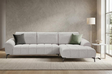Sorrento 3 Seater Sofa with Right Chaise - Cloud