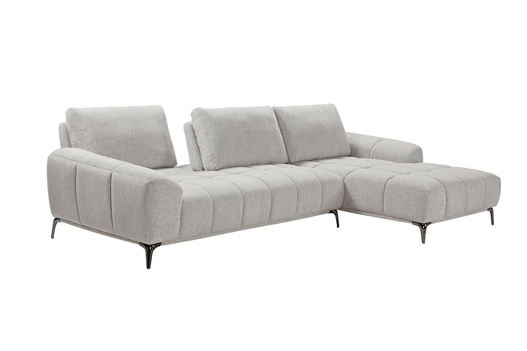 Sorrento 3 Seater Sofa with Right Chaise - Cloud