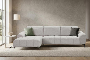 Sorrento 3 Seater Sofa with Left Chaise - Cloud