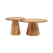 Duo Acacia Nesting Coffee Tables Set of 2 - Natural