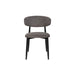 Ludo Fabric Dining Chair - Dark Grey/Black