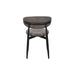 Ludo Fabric Dining Chair - Dark Grey/Black